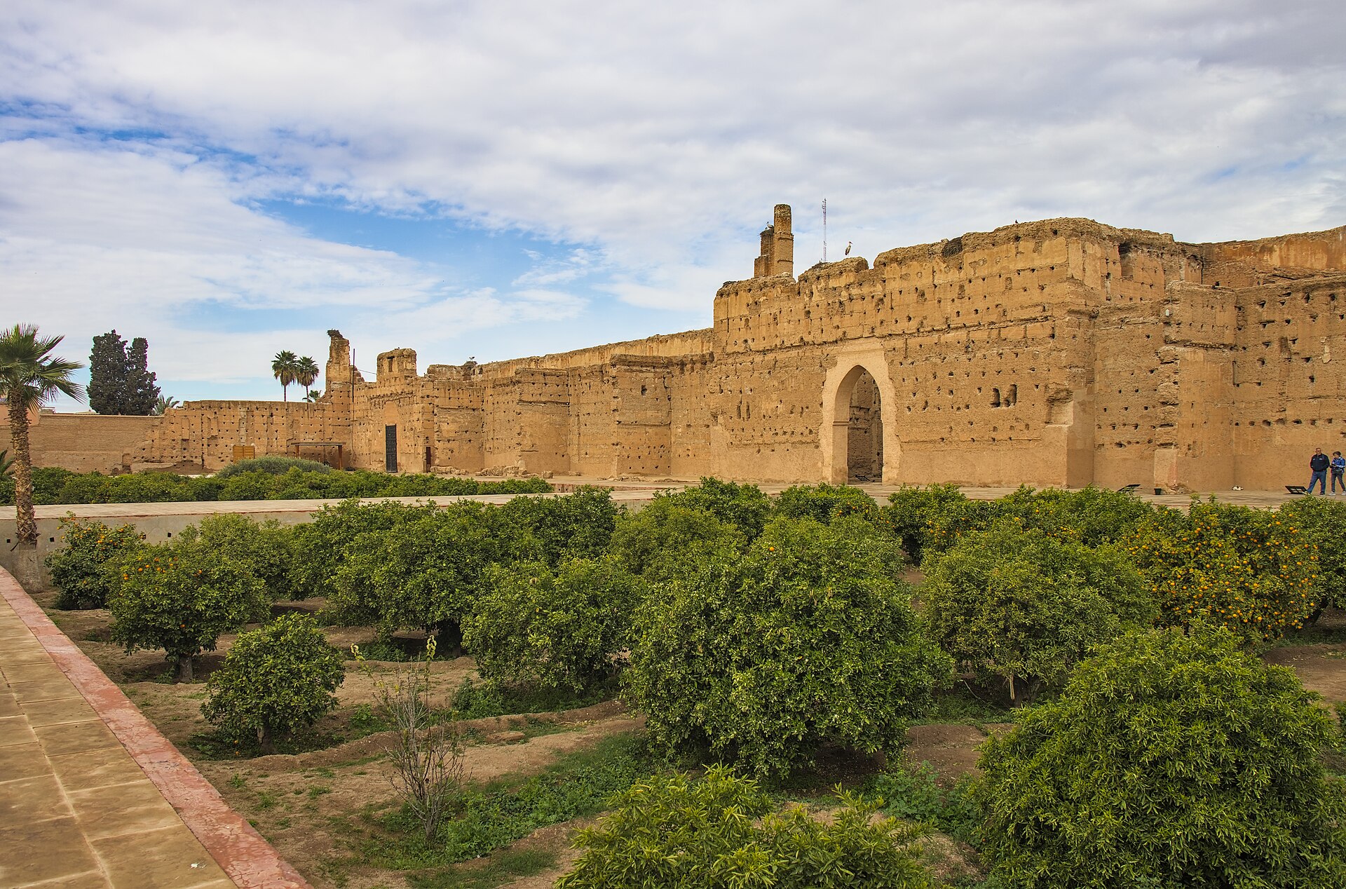 Surviving palace structures at El Badi Palace